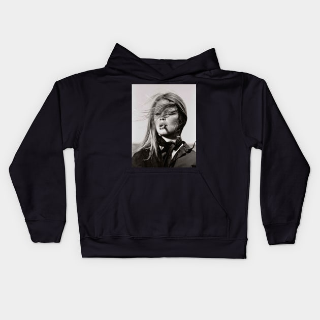 pretty smoke bardot Kids Hoodie by ellman708